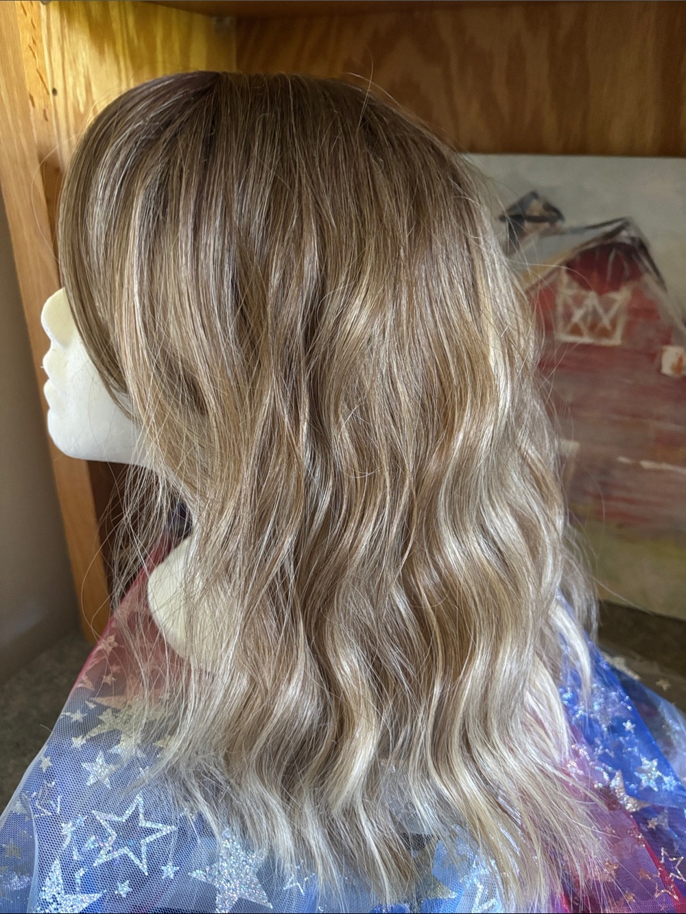 Ombré rooted hair topper - Picture 3 of 7